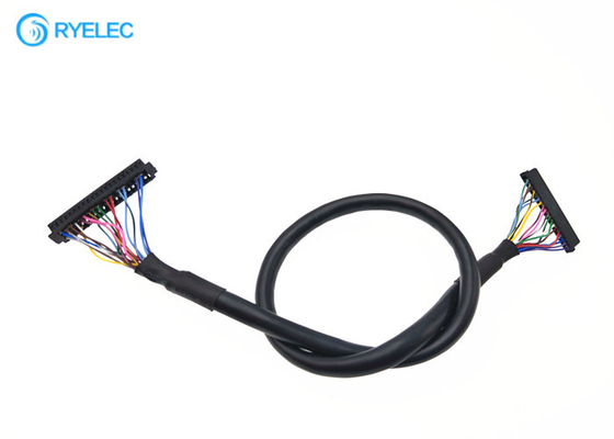 28AWG Okrągły elektroniczny kabel LVDS do wyświetlacza / laptopa / komputera dostawca