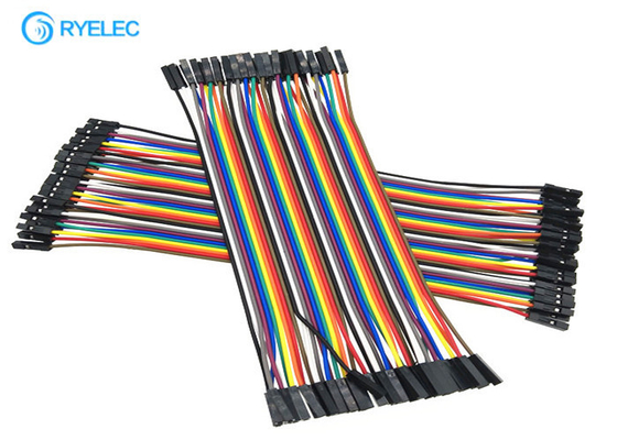 20cm 40 Pin Rainbow Ribbon Cable Kobieta do kobiet Dupont Ul2651 28 Awg Flat Jumper Cable dostawca