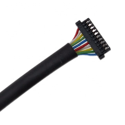 Ul1571 32 Awg Niestandardowa wiązka przewodów o skoku 0,8 mm 10-stykowy DF52-10P-0,8C Kabel Hirose PVC dostawca