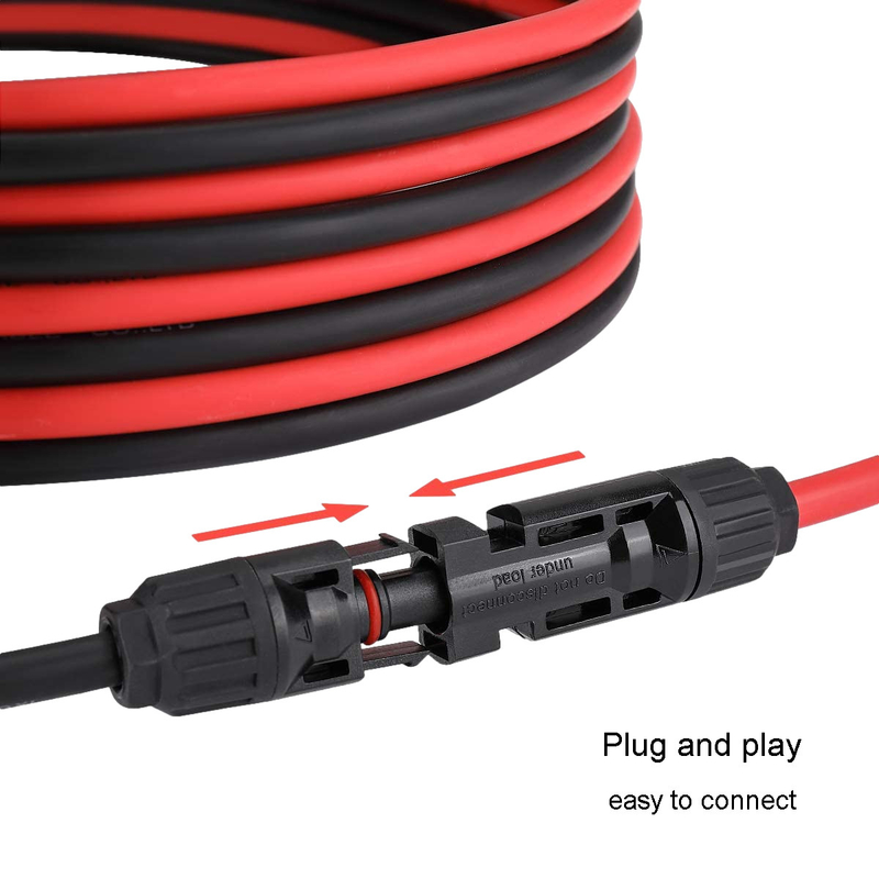 Kabel przedłużający 10 mm do zasilania energią słoneczną Pv1 F Podwójny drut Pv Pojedynczy rdzeń 6 mm