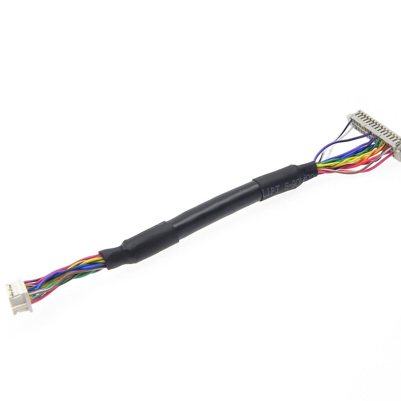 Niestandardowy wyświetlacz LCD  Zespół kabla LVDS Df13 1,25 mm Gniazdo Pitch DF20-20DS-1C 20 Pin