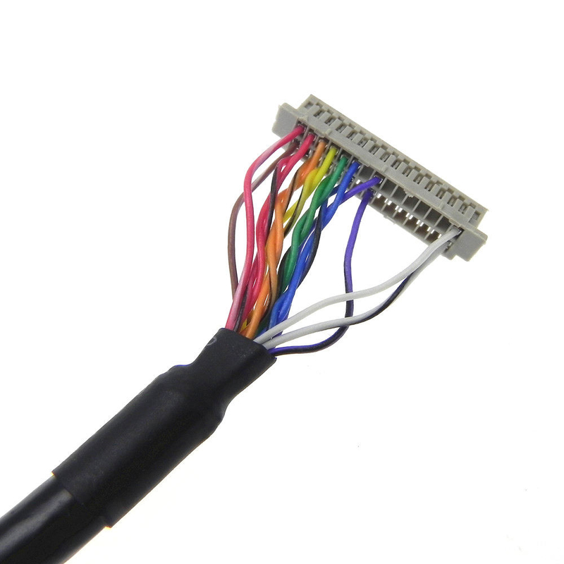 Niestandardowy wyświetlacz LCD  Zespół kabla LVDS Df13 1,25 mm Gniazdo Pitch DF20-20DS-1C 20 Pin