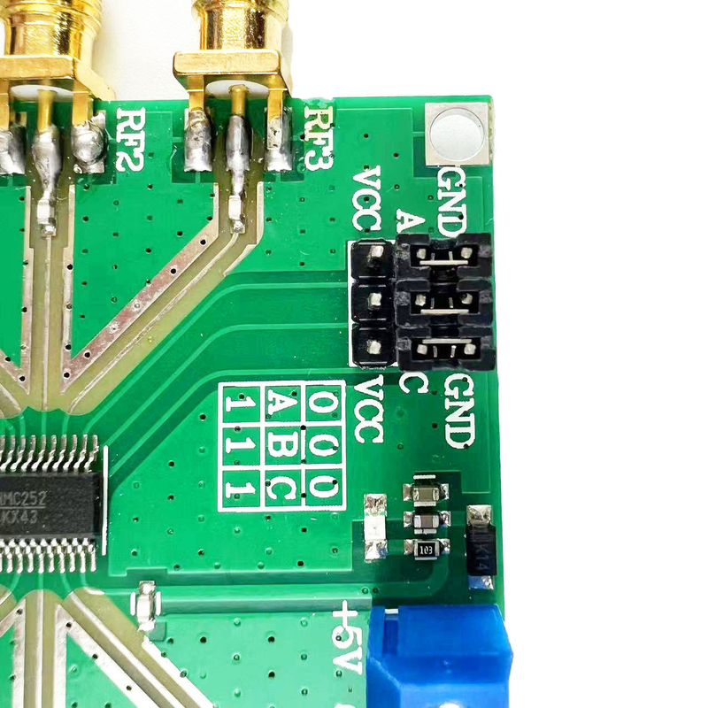 Zgromadzenie płyt PCB dla sterownika silnika HMC252 DC-3GHz RF niekonkurencyjny klucz SP6T klucz RF klucz CATV/DBS MMDS dla 3V-5