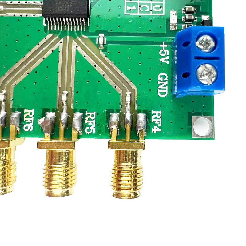 Zgromadzenie płyt PCB dla sterownika silnika HMC252 DC-3GHz RF niekonkurencyjny klucz SP6T klucz RF klucz CATV/DBS MMDS dla 3V-5