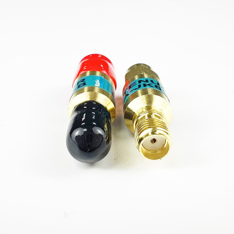 2W DC-6GHz SMA Mężczyzna do SMA Kobieta Koaksjalny Attenuator RF 1/2/3/5/6/10/15/30db Attenuator SMA Stałe złącza Płytka złota