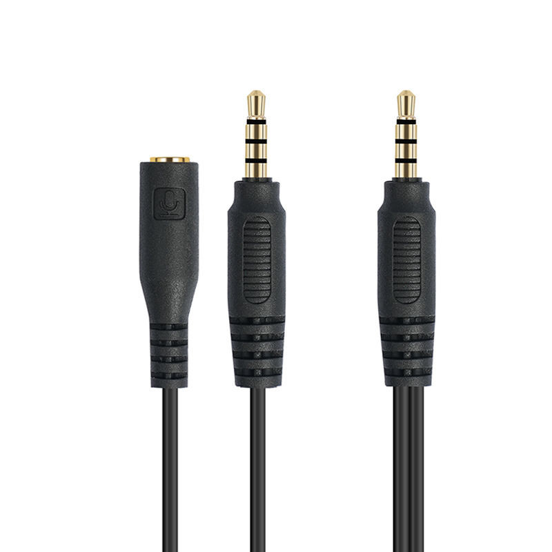 Rozszerzenie kabli 2 w 1 3.5 Stereo Plug do 3.5 Stereo Plug do 4/1 