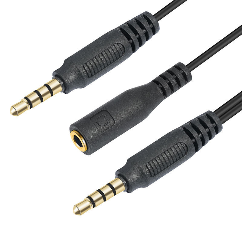 Rozszerzenie kabli 2 w 1 3.5 Stereo Plug do 3.5 Stereo Plug do 4/1 