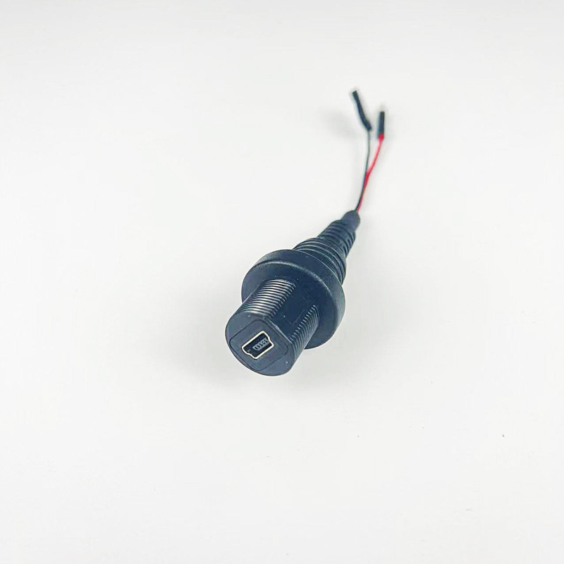 Zastosowane Mini 5 Pin Panel kobiecy Czerwony i Czarny Wire Connector Extension Cable For Car Truck Łódź Motocykl Dashboard