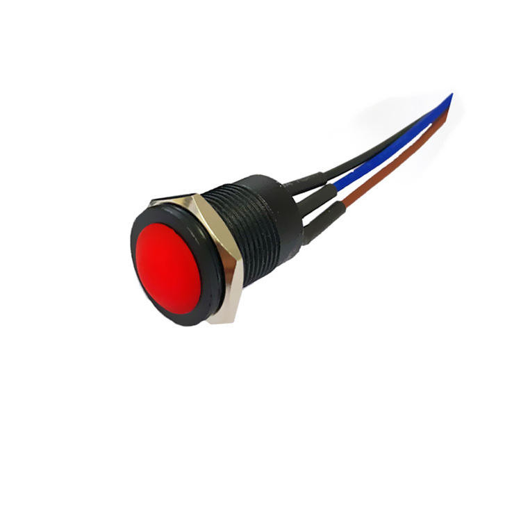 Wintai-Tech przyciskowy przełącznik klakson 12v przyciskowy przełącznik startowy 12mm chwilowy przyciskowy przełącznik z zespołem kablowym