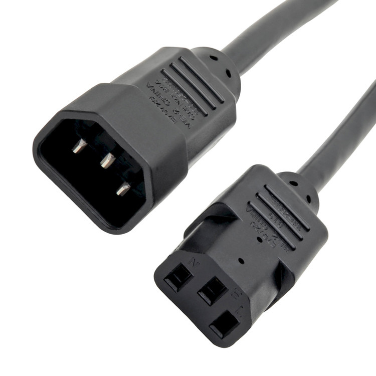 RY C13 do C14 10a 250v przewód zasilania 18 Awg C14 Mate z gniazdkiem C13