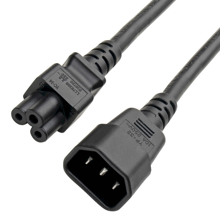 Adaptory z łącznikiem RY C14 do C5 Przewód adaptera zasilania 7a 250v 18 Awg