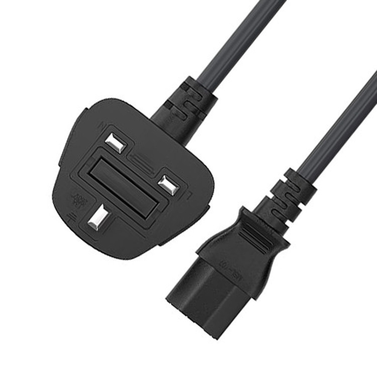 RY C13 do UK Wtykacz przewodu zasilania Bs1363 18awg 250v Długość dla większości komputerów Drukarki i inne urządzenia