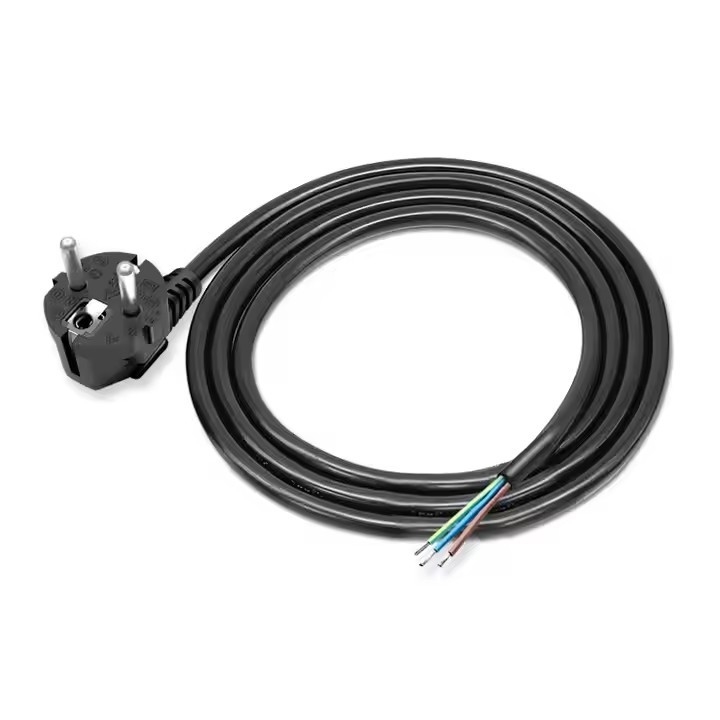 Dobry sprzedaż EU kabel zasilania 3G 18 Awg 1.5M Jednogłowy Goły Włókno Ogon Oczyszczony Ogon z cyny