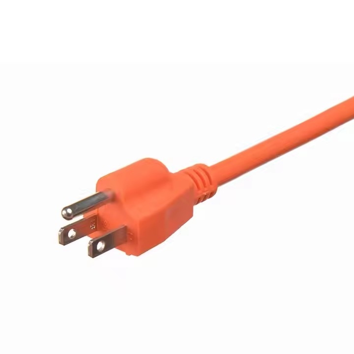 SJWT #12/14/16 AWG kabel przedłużeniowy 10A 13A 15A 125V rodzaje uziemienie 3pin elektryczne 125v USA przewody zasilania
