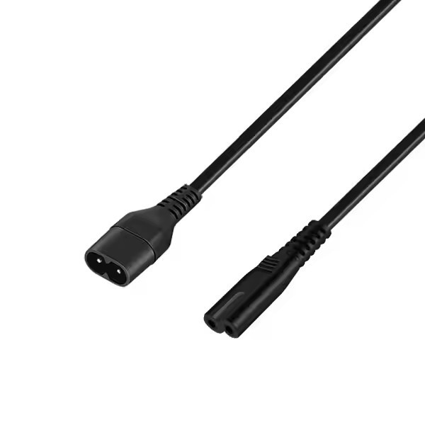 2.5A 250V CCC VDE ETL Zatwierdzony przez IEC przewód zasilający przedłużeniowy C7 Złącze pod kątem prostym C7