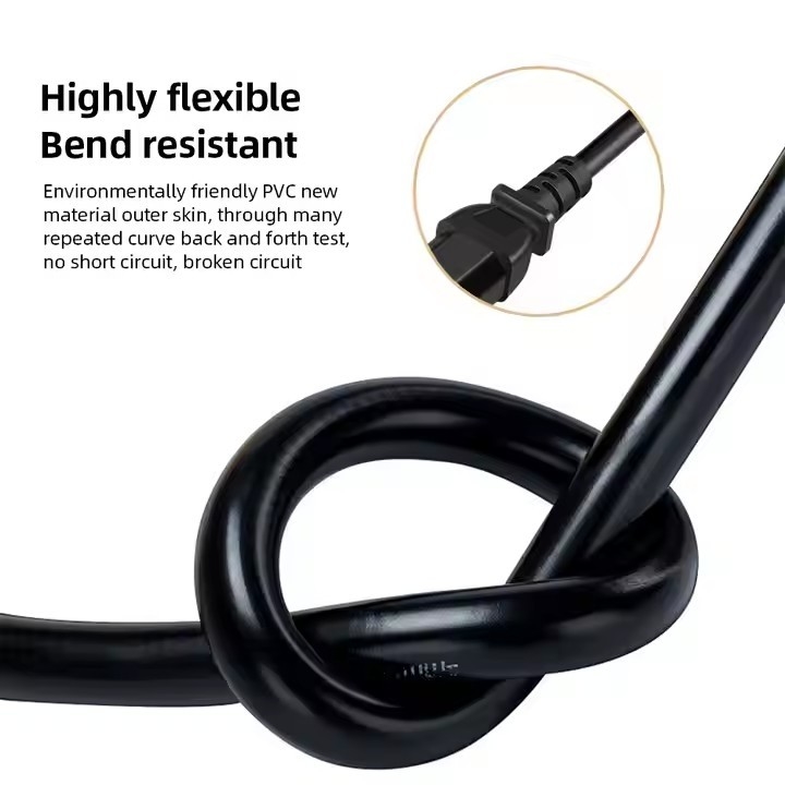 ETL UL817/CSA C22.2 SJT 3X14 Do 10AWG 3 Pin US Black Power Cord Extension Przemysłowe przewody rozszerzające US Do oświetlenia