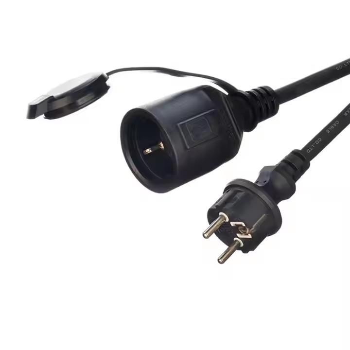 GS Homologacja H07RN-F 3X1.5 3m Czarny Wysokiej jakości przewód energetyczny Eu Wodoszczelny Kabel gumowy do zasilania przemysłu zewnętrznego
