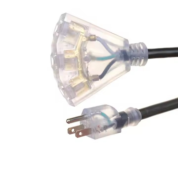 ETL Approval Heavy Duty Us 3-prong 10 ft Long 12 Gauge Extension Cords 50 ft 2 Prong Light Cord