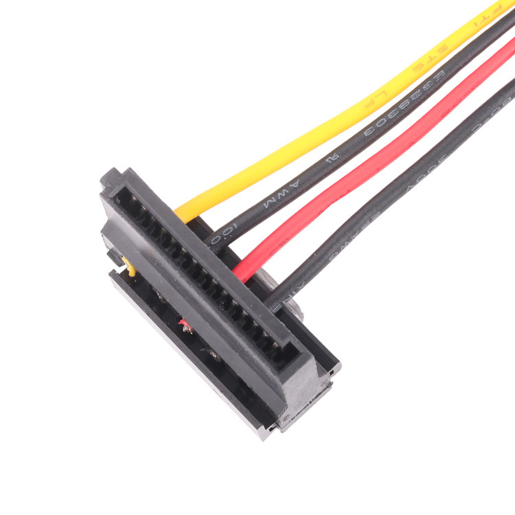 SATA Custom Cable Assembly E320444 UL1007 Przejście z C01-15CF41000A do C01-H-157F100A