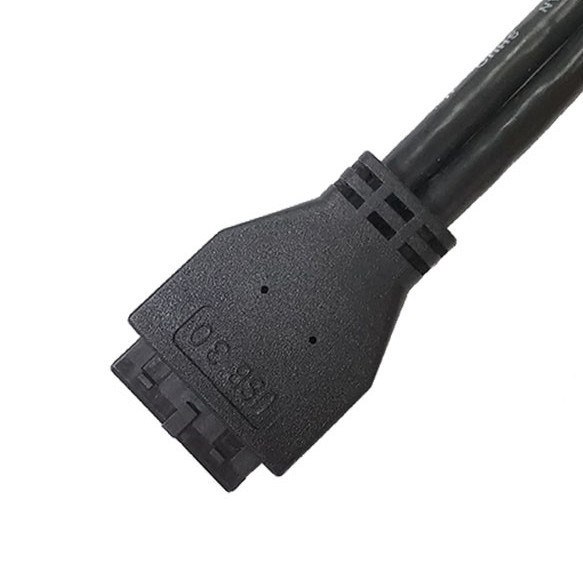 Przemysł Przesyłki przewodowe USB 3.0 Panel Mount A X2 do 20 Pin Header Płyty głównej Custom