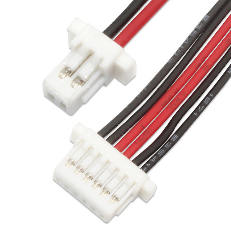 Jst Kabel SH 1.0 do 6 Pin SH1.0 WIRE 500MM Jst Konektor do 3mm Tinned Custom Wire Harness