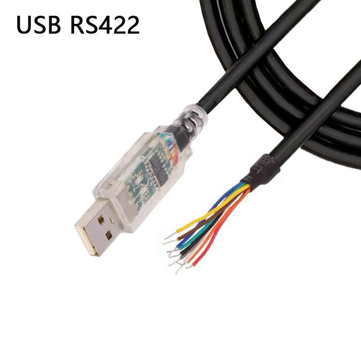 Przemysłowy przewód drutu na zamówienie RS-422 kabel protokołu seryjnego USB-RS422-WE-1800-BT do drutu na pół