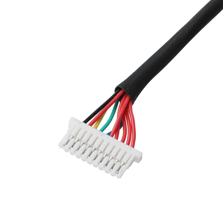 Lvds Cable 10P JST SHLP-10V-S-B Do Semi-Stripped Harnesses Niestandardowe zestawy kabli koaksjalnych Automotive