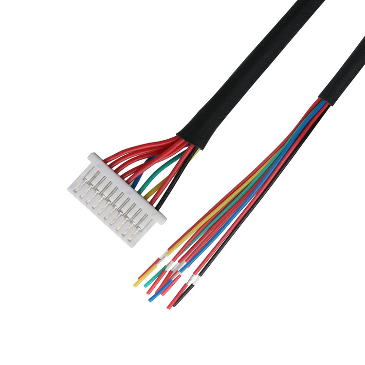 Lvds Cable 10P JST SHLP-10V-S-B Do Semi-Stripped Harnesses Niestandardowe zestawy kabli koaksjalnych Automotive
