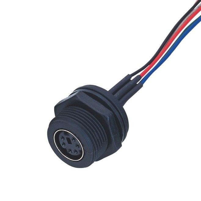 Fabryczny MD WF 6 Pin Mini Din Cable, IP67 Straight Isobus Cable Lvds Display Connector