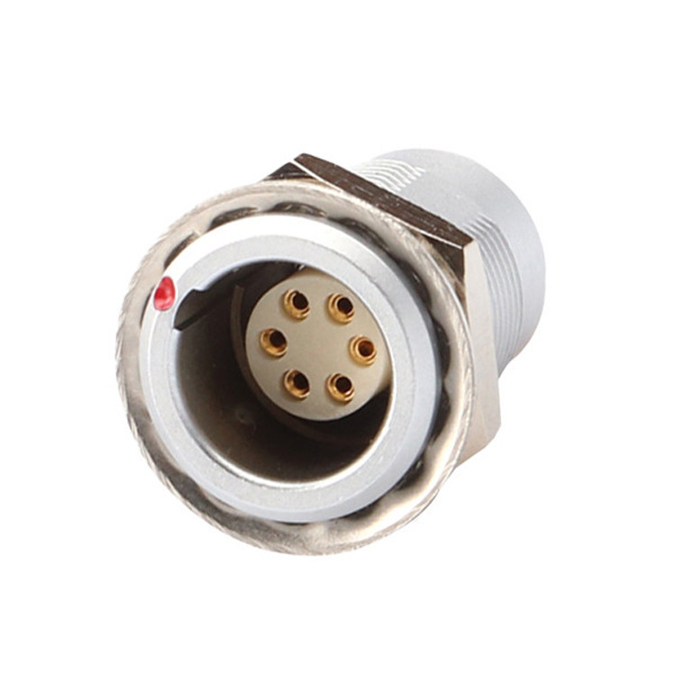 Push Pull Self Locking Z1 Series 6 pin okrągły złącze kobiece wodoodporne Industrial