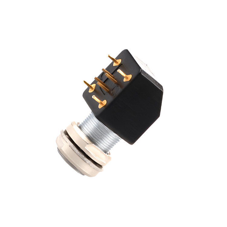 B Series Z12 4Pin Double Nut Fixed Angle Socket 90° Angled Double Nut Fixed for Printed Circuit Boards (Dwukrotna muszelka z 4 sztukami)