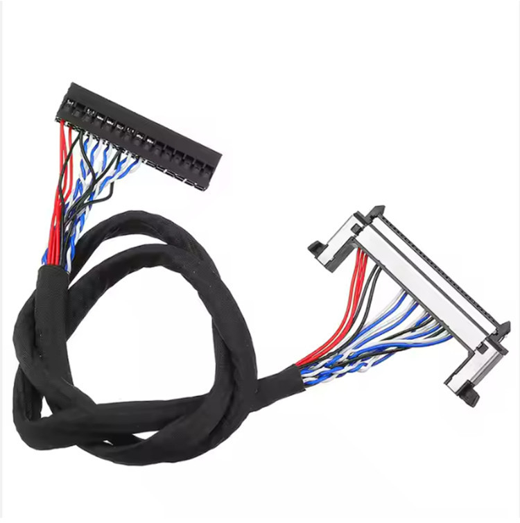 UL1571 28AWG Lvds Kabel wyświetlacza 30 Pin 1.0mm Do Dupont 2 * 15 Pin Złącze 2.0 mm