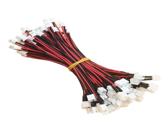Czerwony i czarny 26 Awg Custom Wire Harness Jst PH 2PIN męski na żeński wtyk kablowy