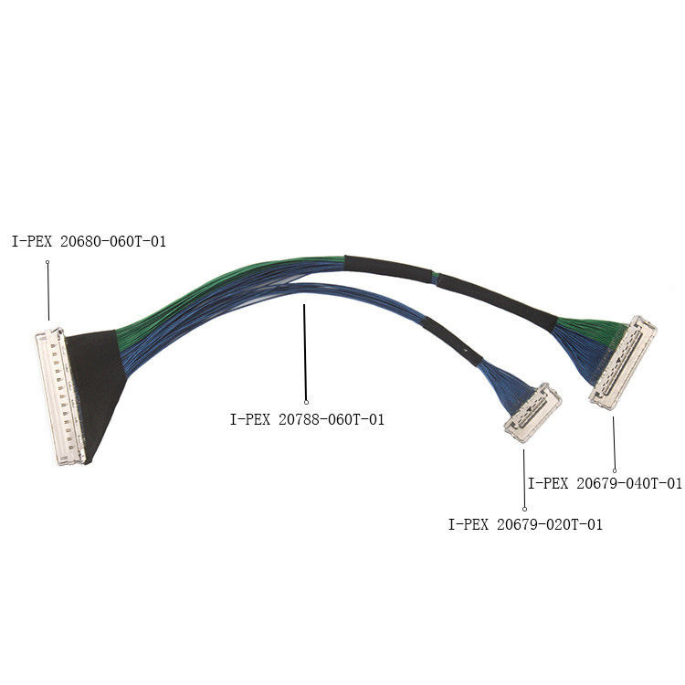 EMI Shielding 60-pin Micro Coaxial Cable, I Pex CABLINE-CA II PLUS LVDS EDP Cable z 20788 060T 01