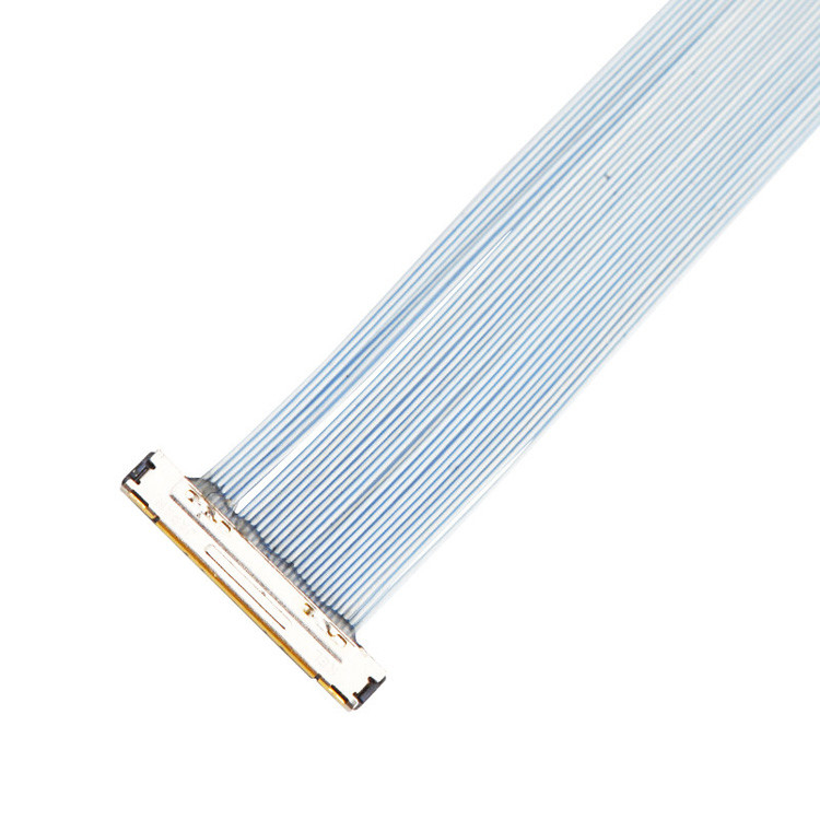 W przypadku kamer monitorujących, zestaw kabli mikro-koaksjalnych o wysokości 0,25 mm KEL XSLS20-30