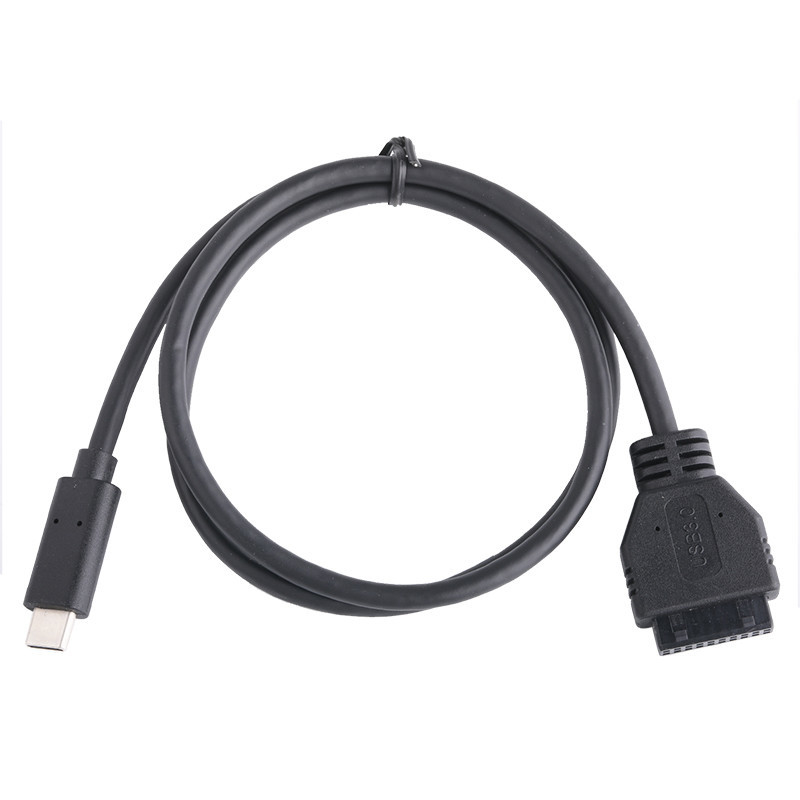 20P Kobieta USB 3.0 Typ-C do kablu adaptera IDC Wnętrzny rezystor Czarny drut PVC OEM ODM