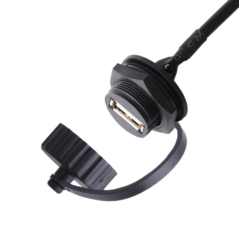 Złącze żeńskie USB 2.0 A z osłoną i nasadką na kable USB 2.0 A wykonane na wymiar