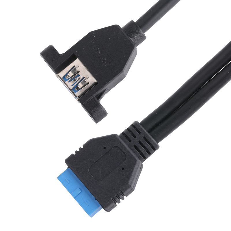 USB 3.0 przednia płyta główna 19/20 Pin Kabel do USB Kobieta Splitter Adapter Rozszerzenie łącznik