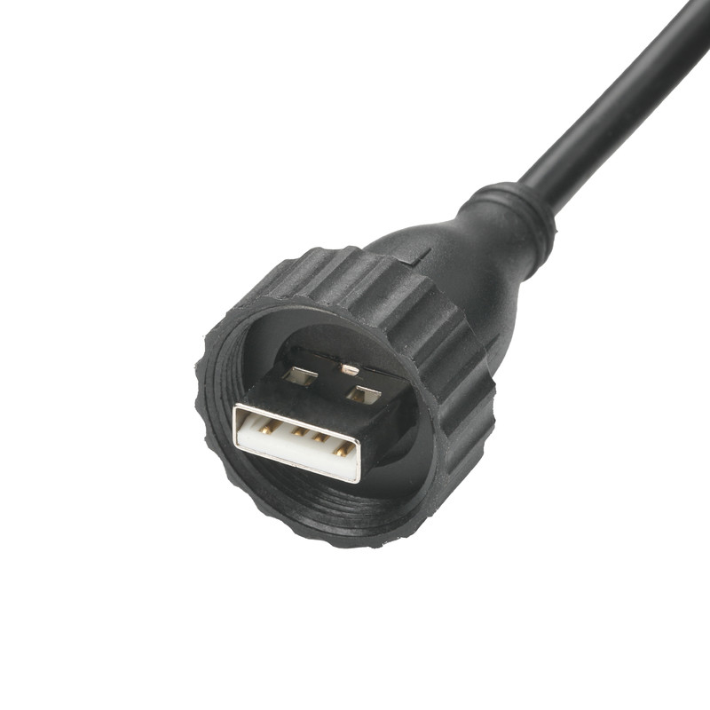 USB2.0 Typ A Męski Typ M Wodoszczelny Interfejs DO USB2.0 Kabel Przemysłowy Kabel Stałego Połączenia Danych dla Pojazdów
