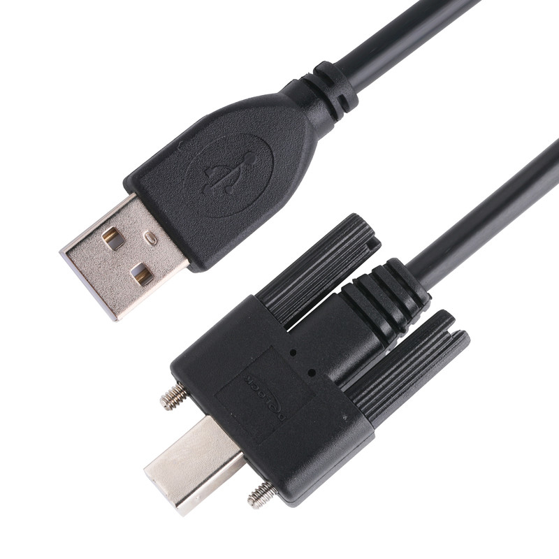 przędzy Czarny UL Printer Connector Cable Usb 2.0 Typ A do typu B Zamknięcie