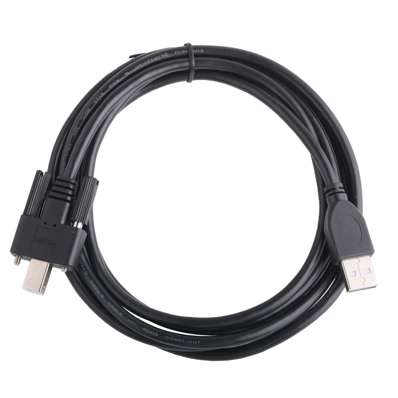 przędzy Czarny UL Printer Connector Cable Usb 2.0 Typ A do typu B Zamknięcie