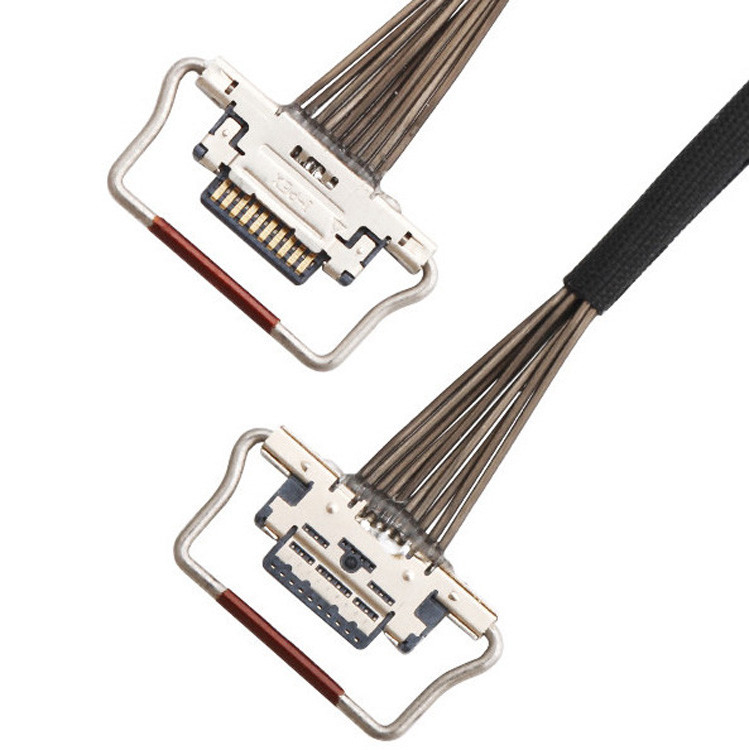 Fabryka 10 Pin Micro Koaksjalny Kabel 0,4mm Pitch 20633-310T-01S Lvds For Thermal Camera