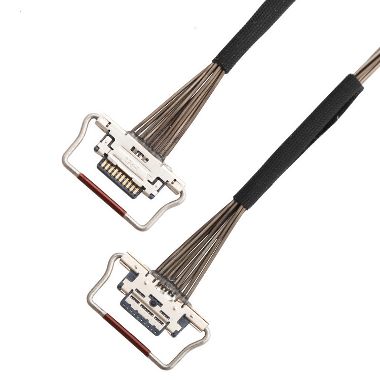 Fabryka 10 Pin Micro Koaksjalny Kabel 0,4mm Pitch 20633-310T-01S Lvds For Thermal Camera