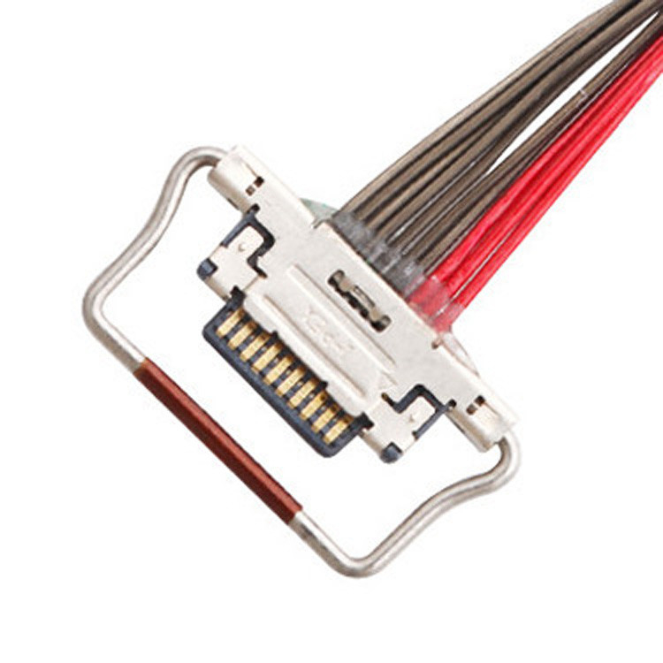 10-pin LVDS Micro Koaksjalny Kabel o Długości 150 mm, Złącze I-PEX o rozmiarze 0,4 mm, oznaczony jako 20633-310T-01S