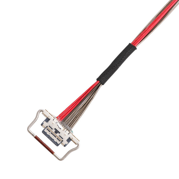 10-pin LVDS Micro Koaksjalny Kabel o Długości 150 mm, Złącze I-PEX o rozmiarze 0,4 mm, oznaczony jako 20633-310T-01S