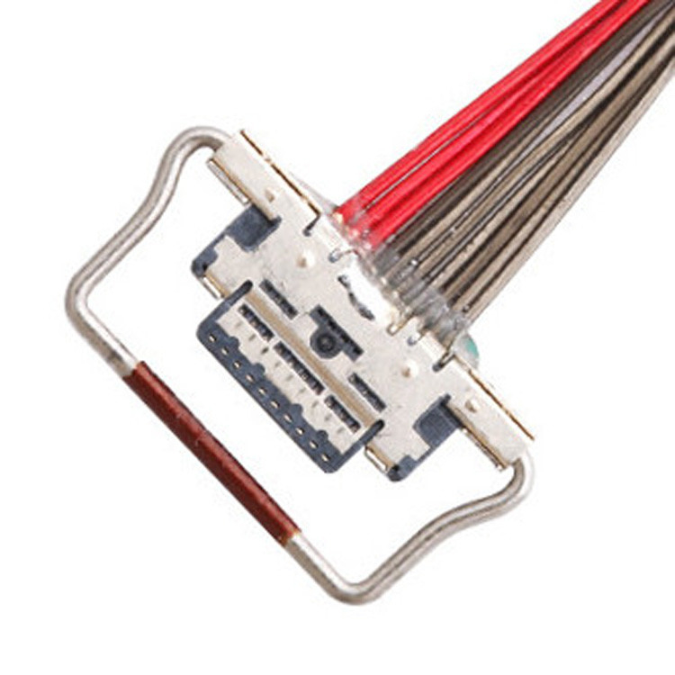10-pin LVDS Micro Koaksjalny Kabel o Długości 150 mm, Złącze I-PEX o rozmiarze 0,4 mm, oznaczony jako 20633-310T-01S