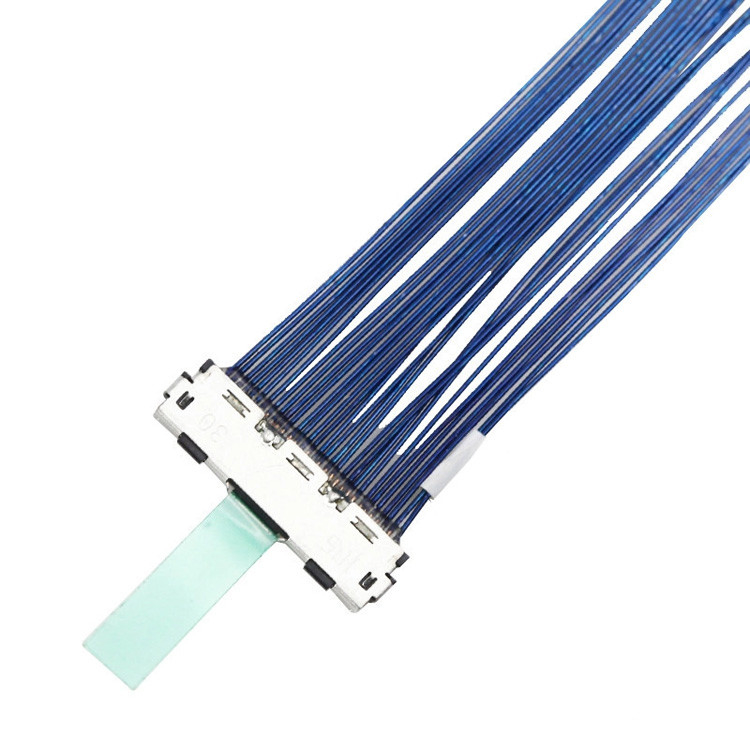 30-pin LVDS Micro Koaksjalny Kabel Z 0,5mm Pitch, łącznik , oznaczony jako DF80D-30P-0.5SD