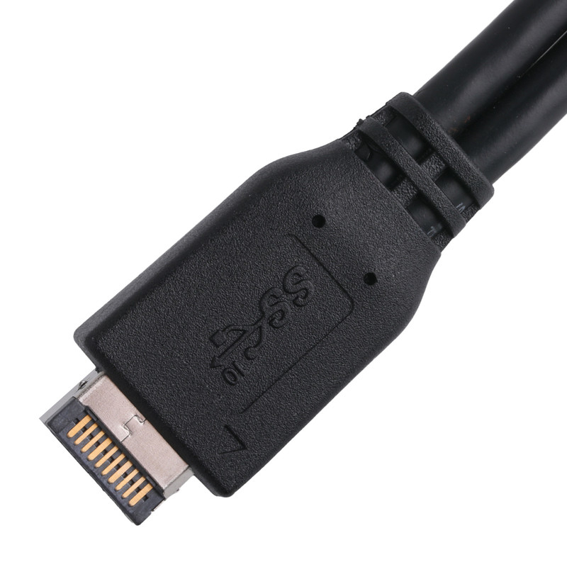 Kabel zasilania płyty głównej komputera USB 3.1 Typ-E Mężczyzna do IDC20P Mężczyzna Kabel adaptera 20-pin Kabel rozszerzający