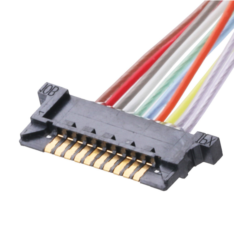 Złącze kabla koncentrycznego Lvds do monitora Lcd DW-5 20598-010T-02 Rozstaw 0,5 mm 10 pinów