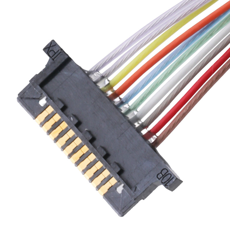 Złącze kabla koncentrycznego Lvds do monitora Lcd DW-5 20598-010T-02 Rozstaw 0,5 mm 10 pinów